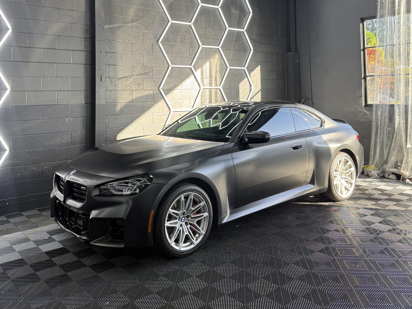 Matte black BMW M2