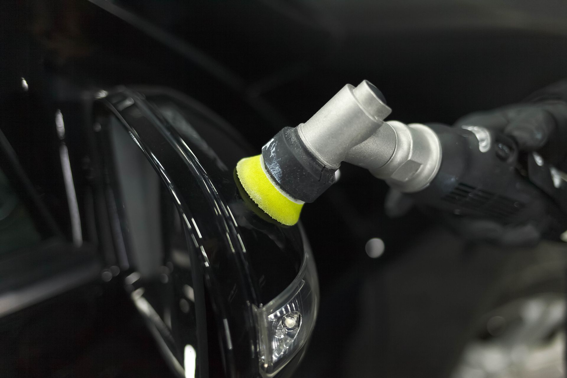 Machine polishing paint correction at Auto Xpert Belmont